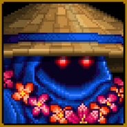 The Tikeeper's 16-bit talk portrait icon, with a hat.