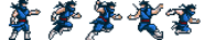 Beta version of 16-bit Ninja's rope-darting spritesheet.