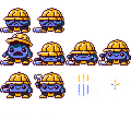 La feuille de sprites de Nécro 8-bit.