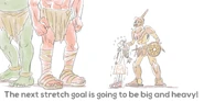 A sneak peak of Colos and Suses, promoting the second stretch goal for "The Girl and the Robot - The Card Game."