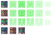 Spritesheet of the Voodoo Totem's blocks phasing.