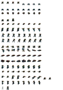 Ninja's 16-bit spritesheet without the scroll.