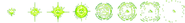 Spritesheet of special effect that appears while collecting a Power Seal.