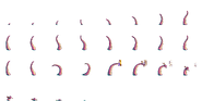 Spritesheet of Octo grabbing Ruxxtin's stilts.