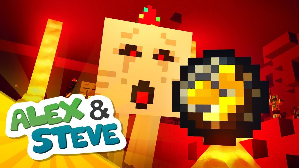 Ghast Attack The Minecraft life of Alex and Steve Wiki Fandom