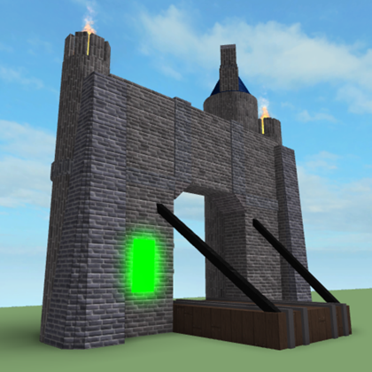 Drawbridge Gate The Miner S Haven Wikia Fandom - draw bridge sign roblox