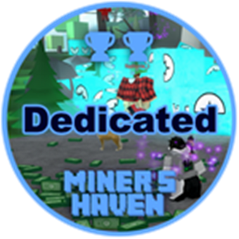 Badges The Miner S Haven Wikia Fandom - badge giver for welcome d roblox