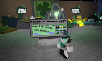 Category Golden Clover Event The Miner S Haven Wikia Fandom - miner s haven saint patrick s day roblox