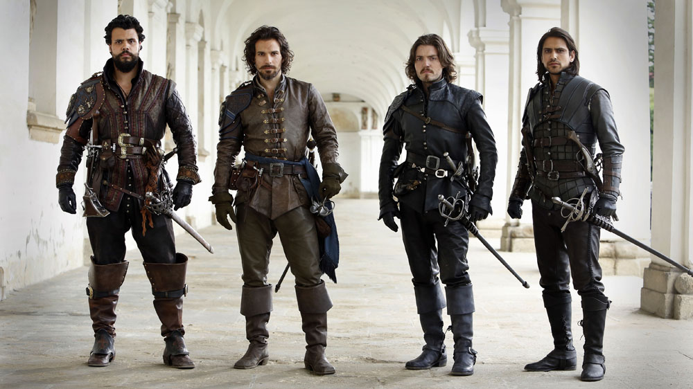 Athos Porthos Aramis and D #39 Artaganan BBC #39 s The Musketeers (2014