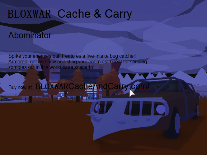 Abominator The Neighborhood Of Robloxia Wiki Fandom - roblox robloxia cars