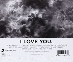 The Neighbourhood - I Love You. Lyrics and Tracklist