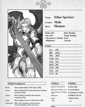 Eline Sperizer The New Gate Wiki Fandom