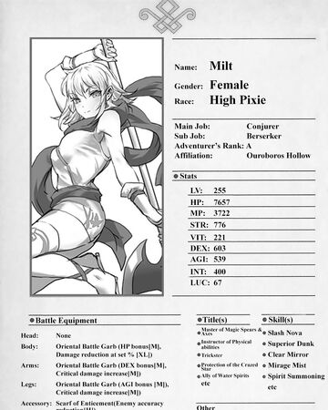 Milt The New Gate Wiki Fandom Milt The New Gate Wiki Fandom