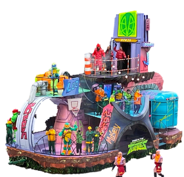 Rise of the teenage mutant ninja turtles playset top
