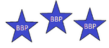 "Blue and White BBP Stars"