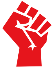 Red stylized fist.svg