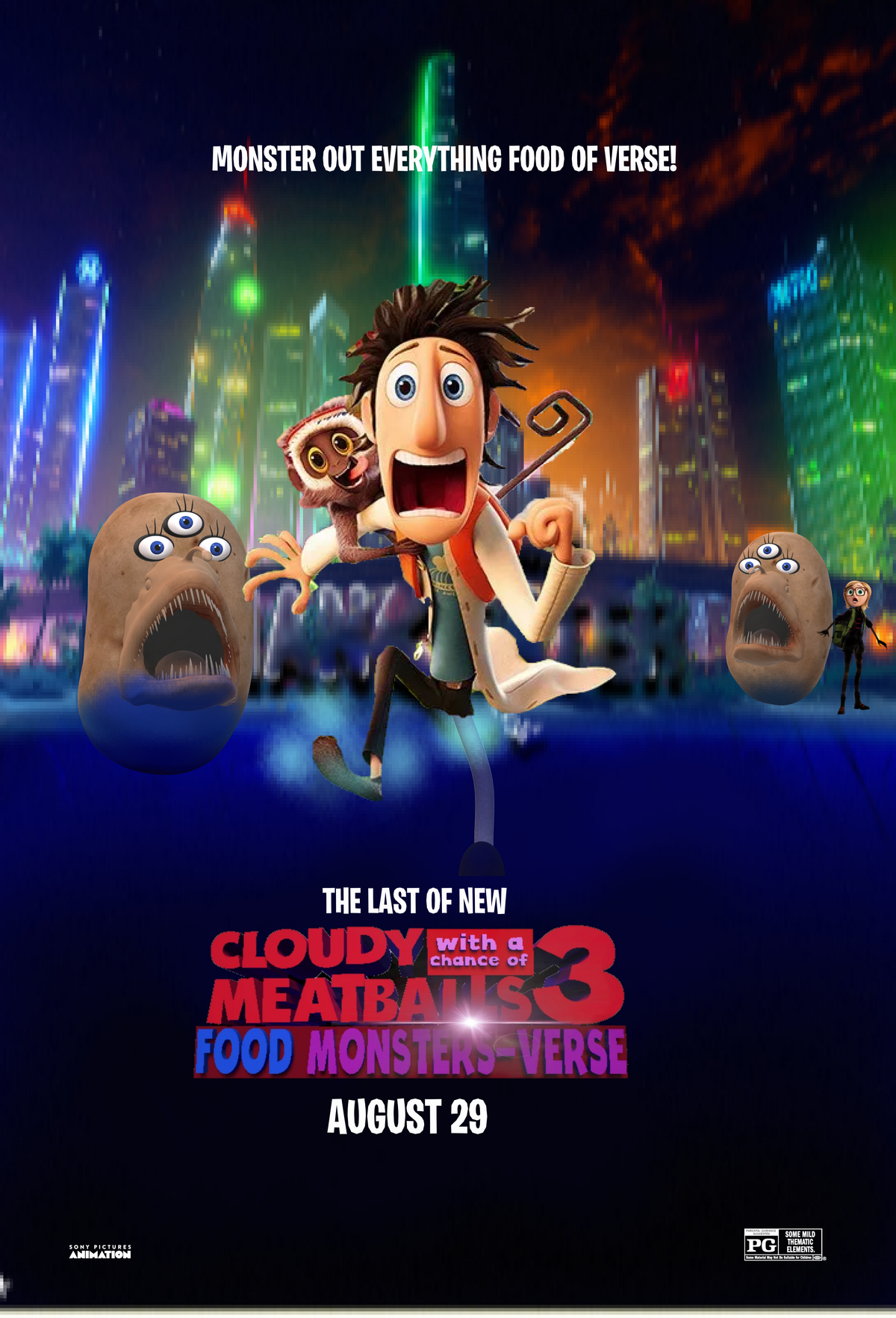 Cloudy with A Chance of Meatballs 3 Food MonstersVerse The New