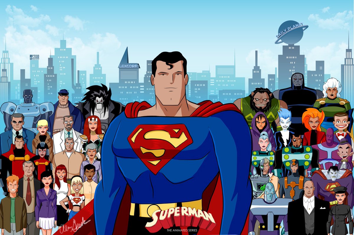 superman cartoon characters