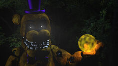 Stylized Withered Fredbear from Xman 723's Gmod FNAF