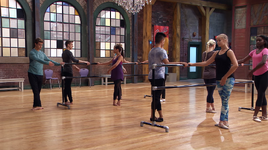 Daniel leads a ballet workshop.