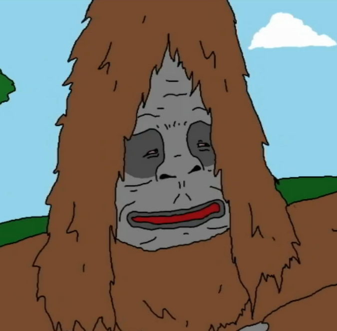 Sassy the online sasquatch orange hat