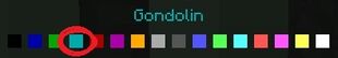 Gondolin title dark aqua color