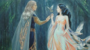 Thingol and Melian meet in Nan Elmoth