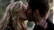 Caroline and Klaus' first kiss