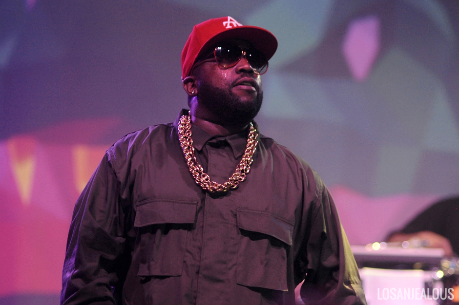 Rapper Big Boi attends OutKast Night during the game between the