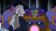 Belos telling Kikimora to go find a hole to wither away in.