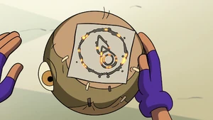 The fire glyph was discovered when Luz was in a grudgby match.