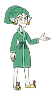 Eda wearing a bathrobe in "Echoes of the Past".