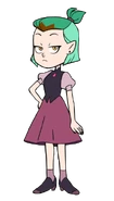 Amity in a dress in "Enchanting Grom Fright" and the Season 1B Promo.