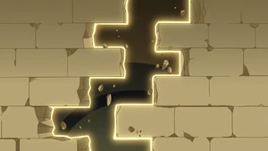 Matt using construction magic to split open the walls...