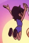 Luz in a swimsuit, seen in "Thanks to Them".