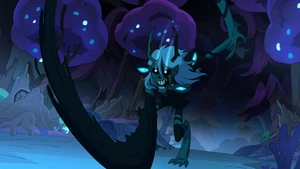 Belos extending his arms.