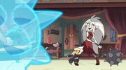 King and Eda trying to contain her failed attempt at combining glyphs.