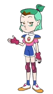 Amity in her grudgby outfit in "Wing It Like Witches".