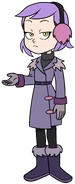 Amity wearing a black turtleneck with her winter outfit in "Eclipse Lake".