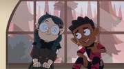 Willow and Gus reminiscing about a past event in "".