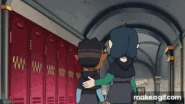 Hunter protects Gus from a Coven Scout.
