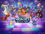 Luz in an image celebrating the 6th anniversary of Disney Heroes: Battle Mode