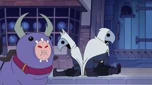 A pair of Coven Scouts sleeping due to bard magic.