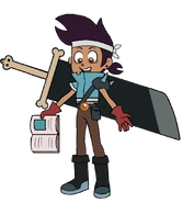 Luz after being transformed by a book in "Lost in Language".