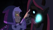 The Collector mere moments from flicking Belos into a wall.