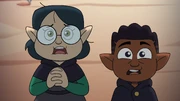 Willow and Gus informing Eda of Luz's capture.