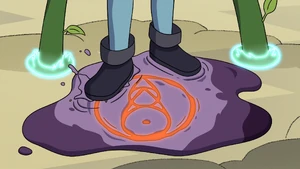 Gus utilizing a fire glyph…