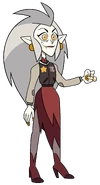 Eda in her old grudgby jacket in "Wing It Like Witches".