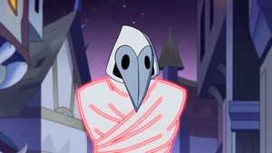 A Guard Captain getting restrained by bard magic.