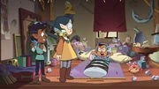 Willow and Gus restrain delusional Luz.